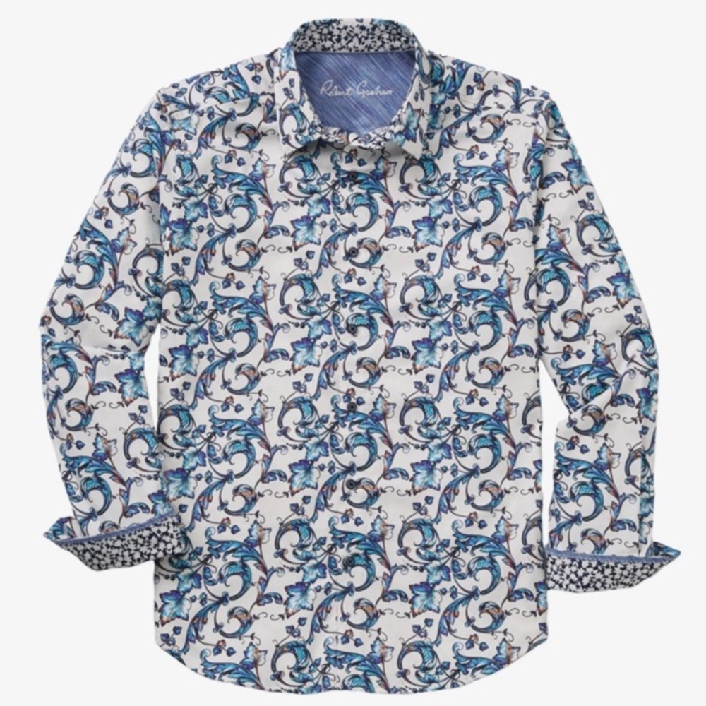 Robert Graham Wadlport Oriental Dragon Print Shirt 4XL